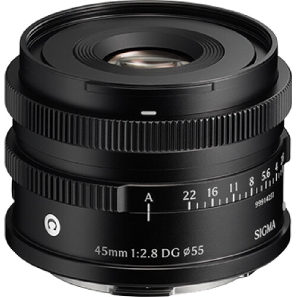 Sigma 45mm f/2.8 DG Contemporary Lens Compatible with E Mount (Full Frame) Bundle with 55mm UV Filter + Lens Cap Keeper + Deluxe Cleaning Kit + Cleaning Cloth (5 Items)