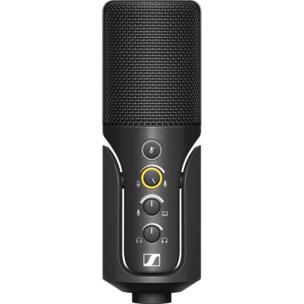 Sennheiser Profile USB Condenser Microphone Streaming Set with Boom Arm Bundle with Studio Headphones + U-Shaped Pop Filter + Cleaning Cloth (4 Items)