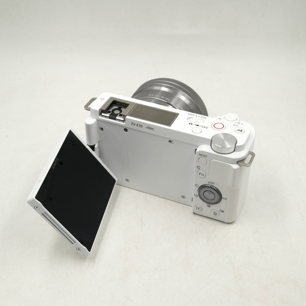 Sony ZV-E10 Mirrorless Camera with 16-50mm Lens | White  **OPEN BOX**