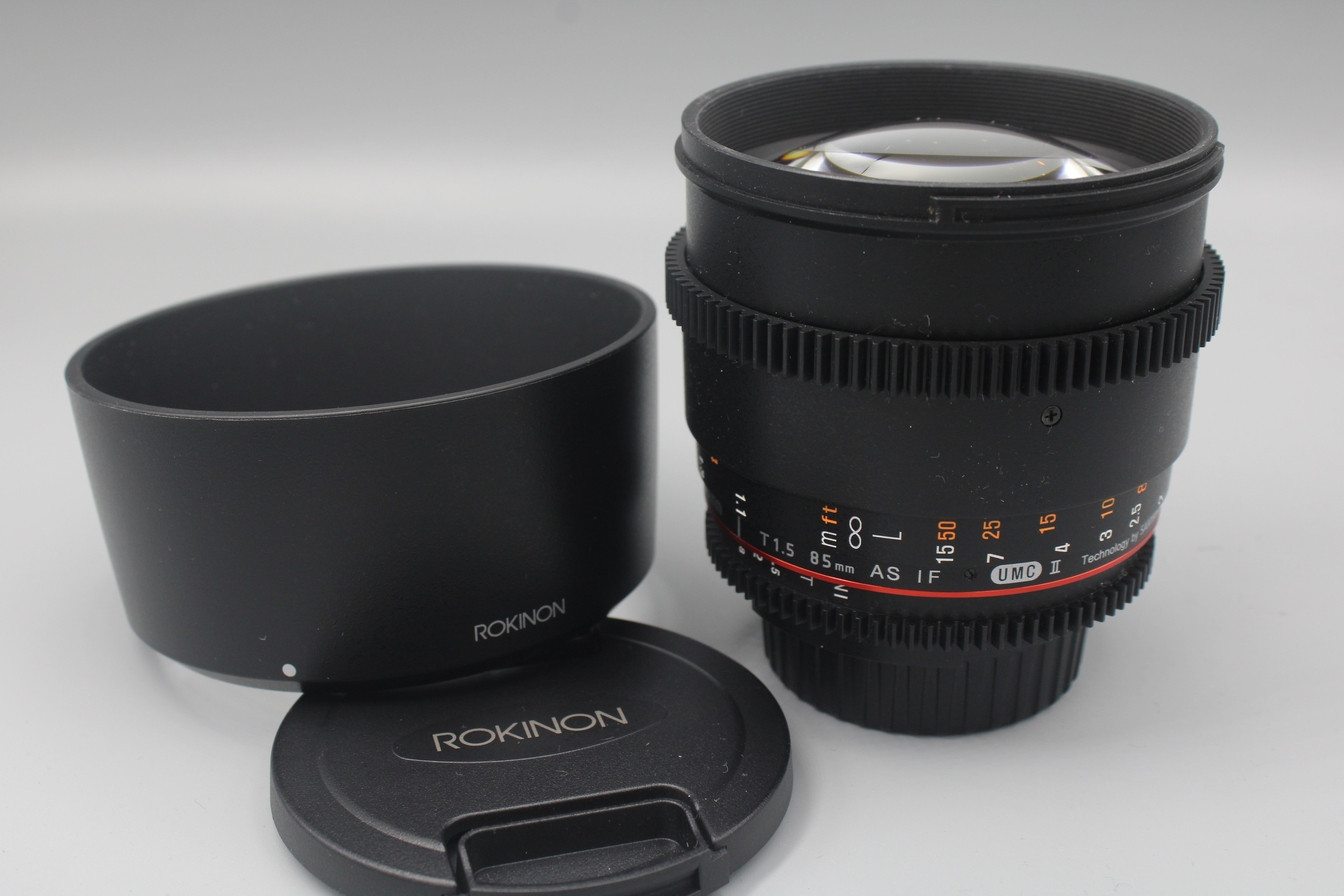 Used Rokinon 85mm T1.5 Nikon F Used Very Good