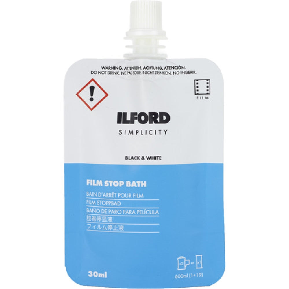 Ilford SIMPLICITY Stop Bath | 30mL Sachet, 5-Pack