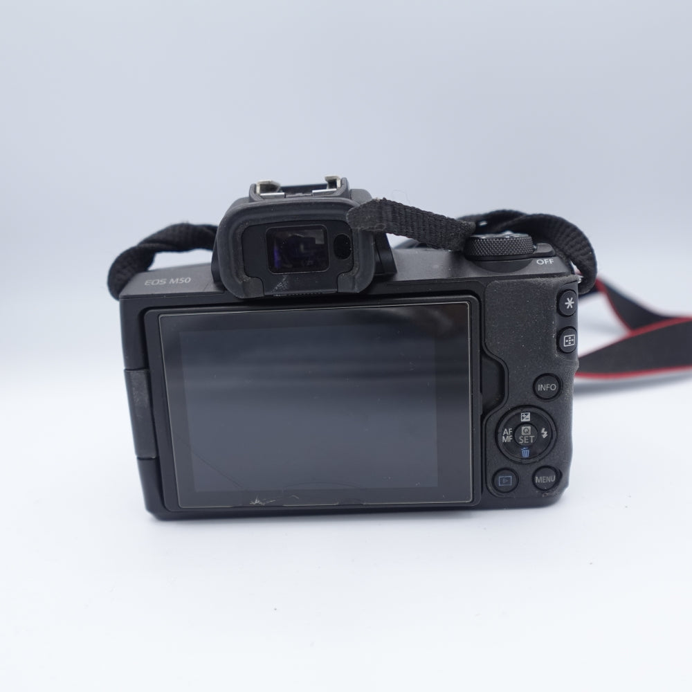 Used Canon EOS M50 Mirrorless Digital Camera Body | Black | U9