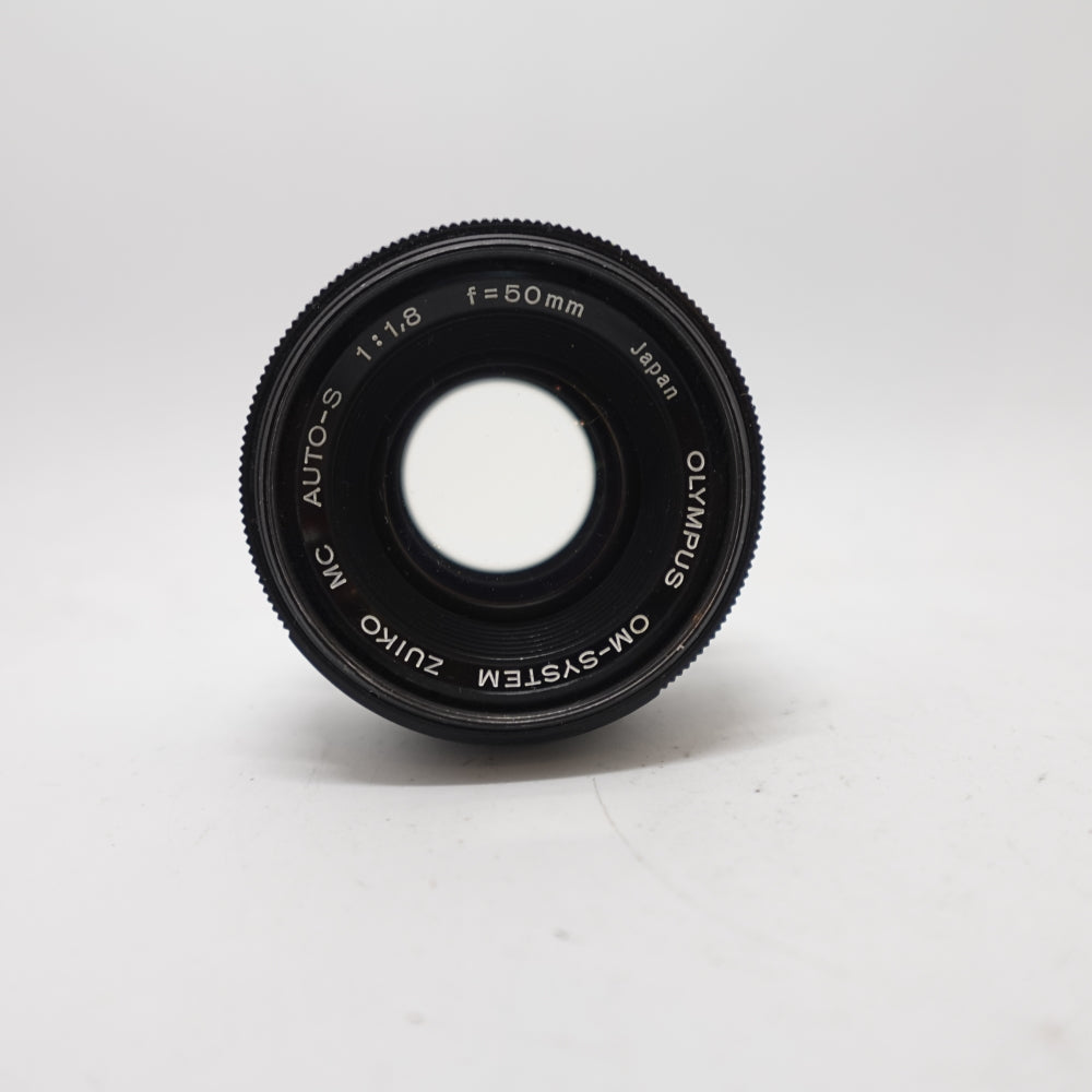 Used Olympus OM-System Zuiko MC Auto-S 50mm f/1.8 Lens | Black | U9