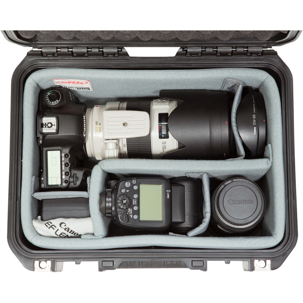 SKB iSeries 1309-6 Case with Think Tank Photo Dividers & Lid Foam | Black