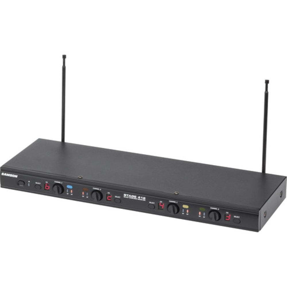 Samson Stage 412 Frequency-Agile Quad-Channel Handheld VHF Wireless System | 173 to 198 MHz