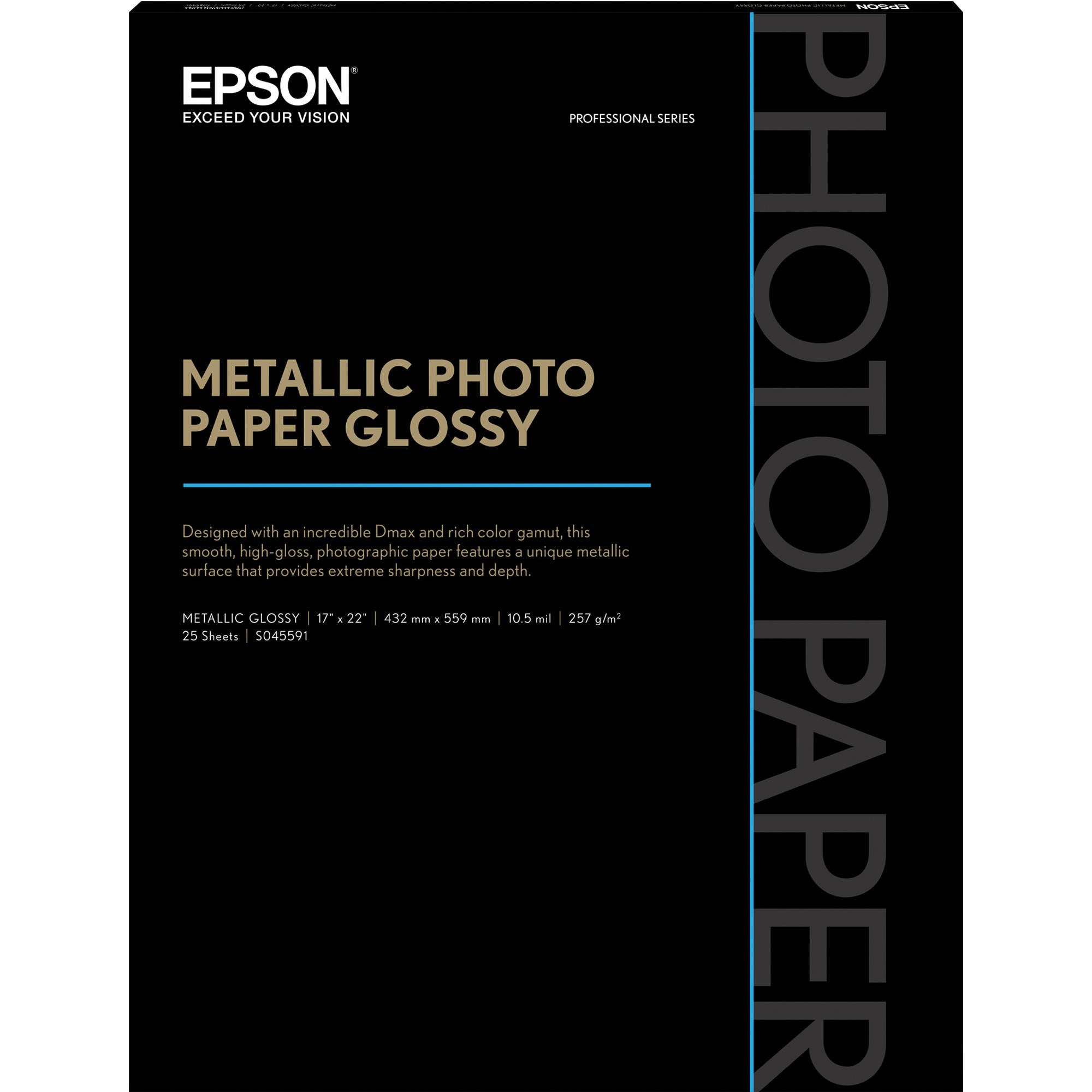 Epson Metallic Photo Paper Glossy | 17 x 22", 25 Sheets