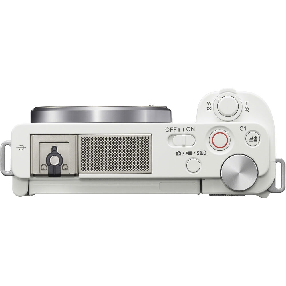 Sony ZV-E10 Mirrorless Camera with 16-50mm f/3.5-5.6 II Lens | White