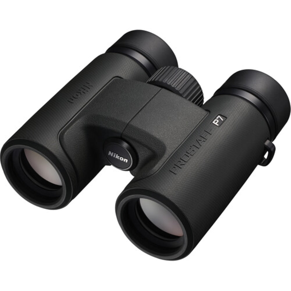 Nikon PROSTAFF P7 8x30 Binoculars Bundled with Harness Strap + Deluxe Cleaning Kit + Smartphone to Binocular adapter + Microfiber Cleaning Cloth (5 Items)