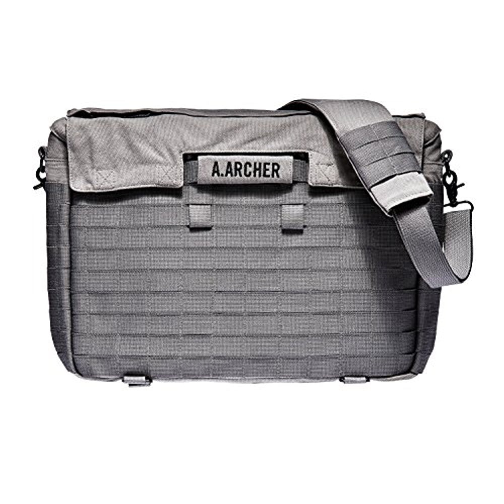 Able Archer Satchel Interchangable Camera Messenger Bag | Cement