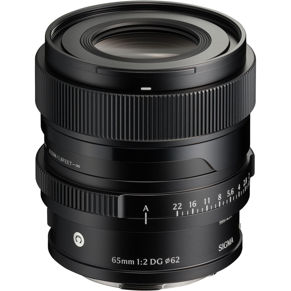 Sigma 65mm f/2 DG Contemporary Lens Compatible with L-Mount (Full Frame) Black Bundle with 62mm UV Filter + Lens Cap Keeper + Cleaning Kit + Cleaning Cloth (5 Items)
