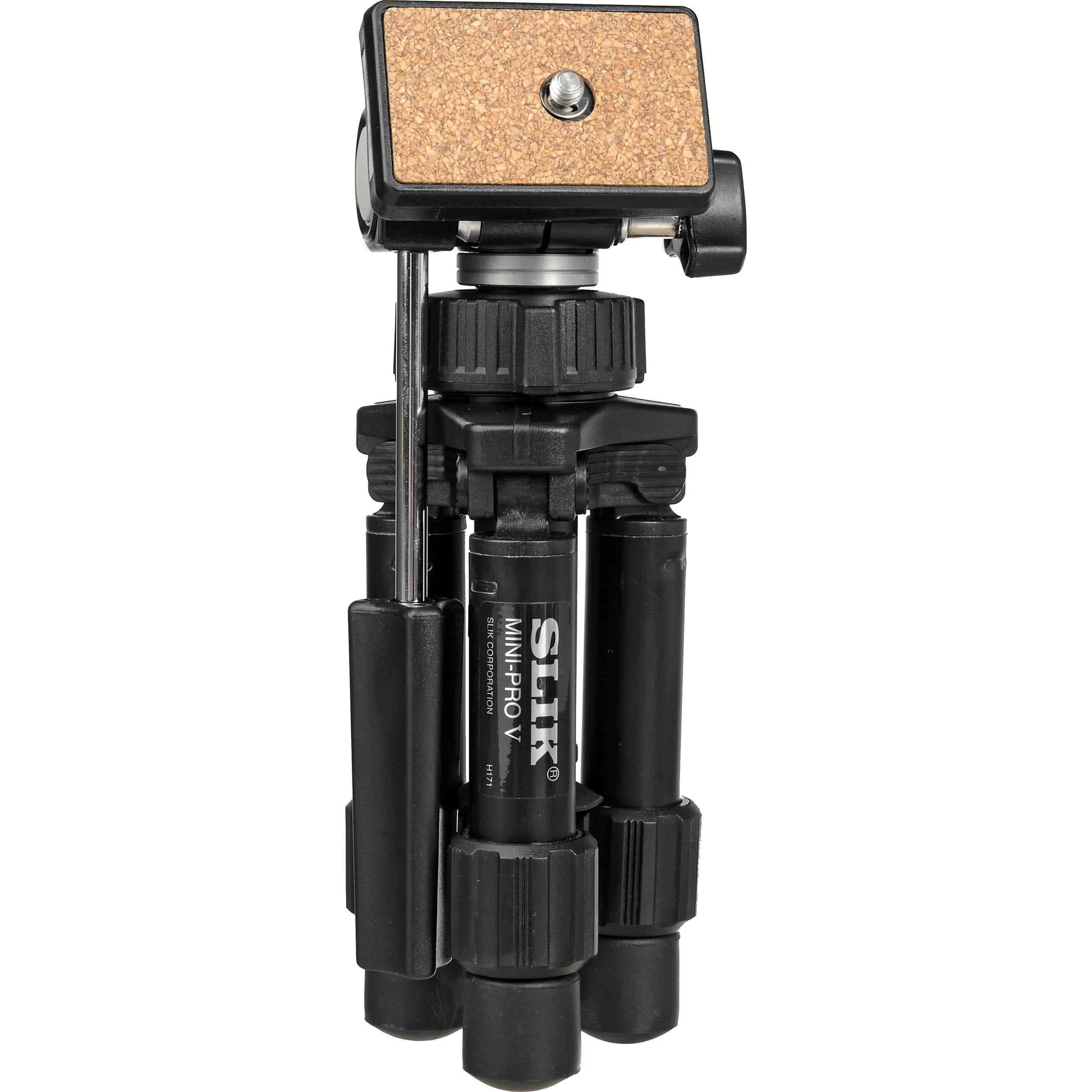 Slik Mini-Pro V Tripod with 2-Way Pan/Tilt Head | Supports 3.3 lb (1.5 kg)