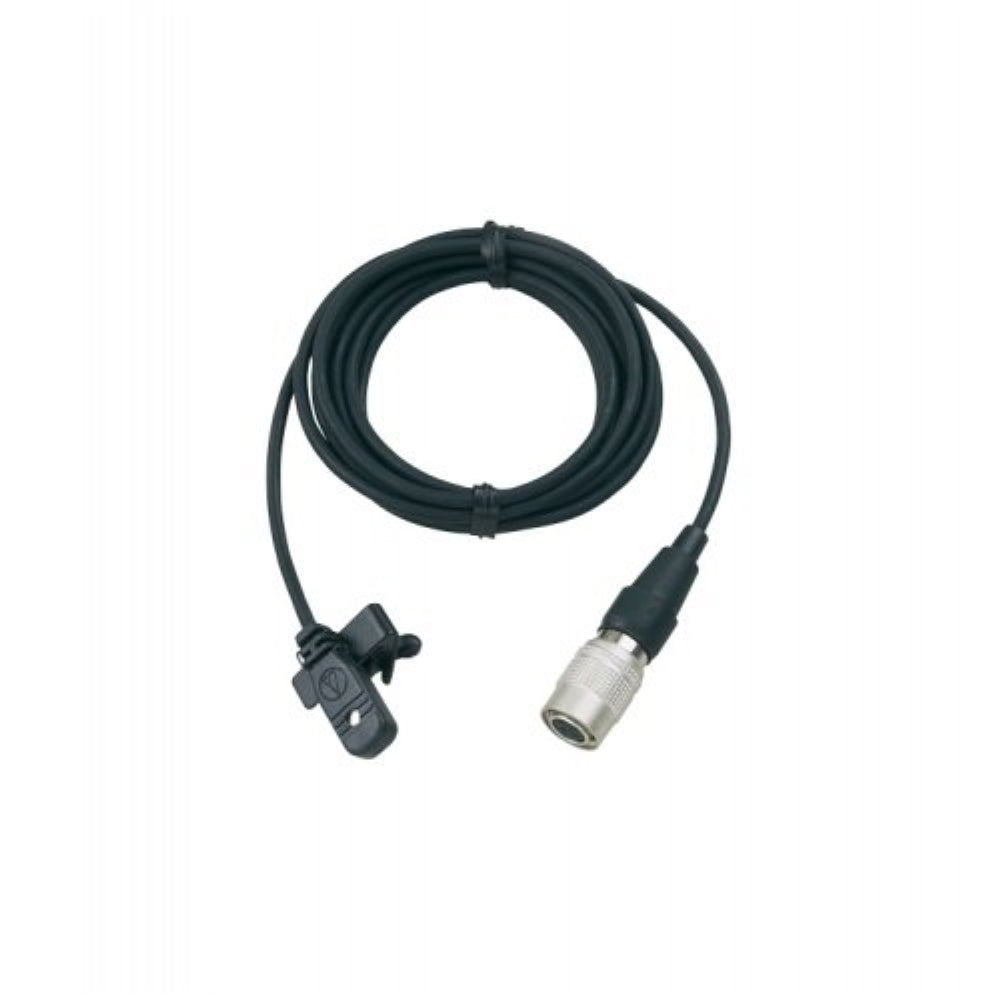 Audio-Technica MT830cW Omnidirectional Lavalier Microphone for Wireless | Black, Hirose 4-Pin Connector