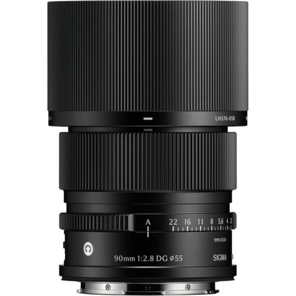 Sigma 90mm f/2.8 DG Contemporary Lens Compatible with L Mount (Full Frame) Bundle with 55mm UV Filter + Lens Cap Keeper + Deluxe Cleaning Kit + Cleaning Cloth (5 Items)