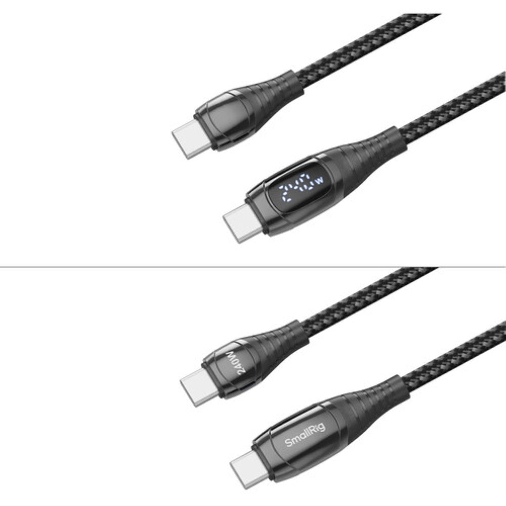 SmallRig 240W USB-C Power Cable with LED Display | 3.3'