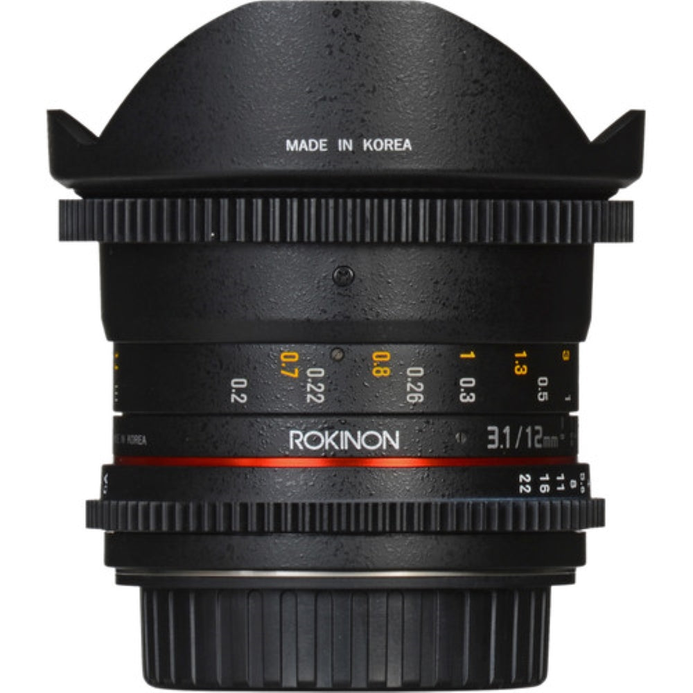 Rokinon 12mm T3.1 ED AS IF NCS UMC Cine DS Fisheye Lens for Nikon F Mount