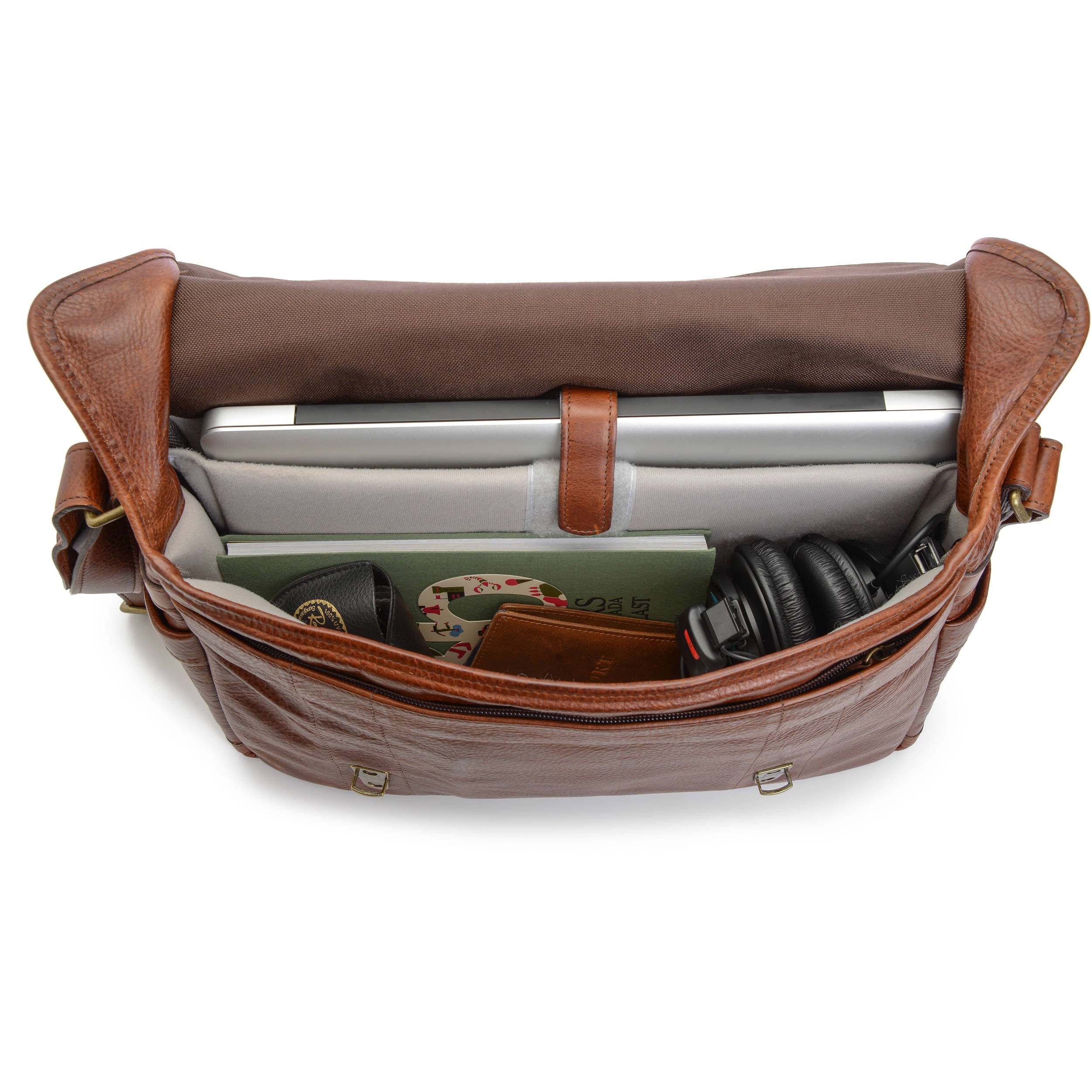 ONA The Leather Union Street Messenger Bag | Walnut