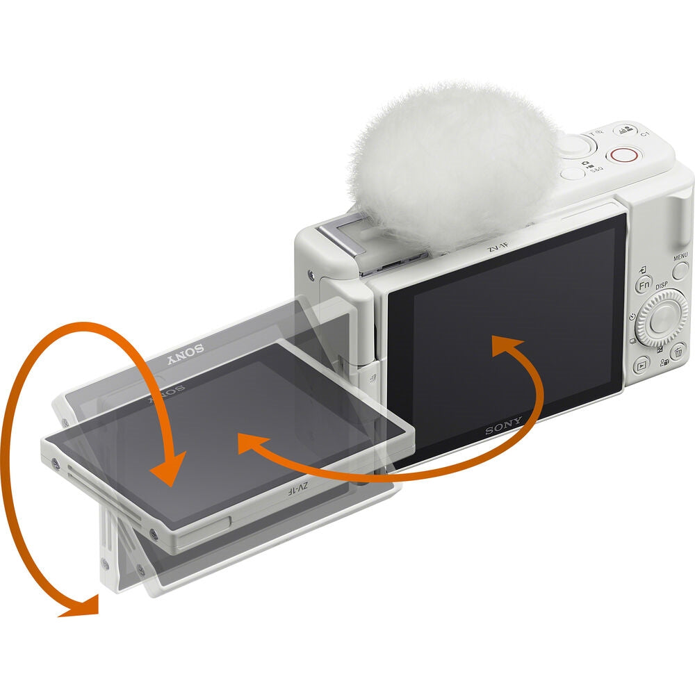 Sony ZV-1F Vlogging Camera | White