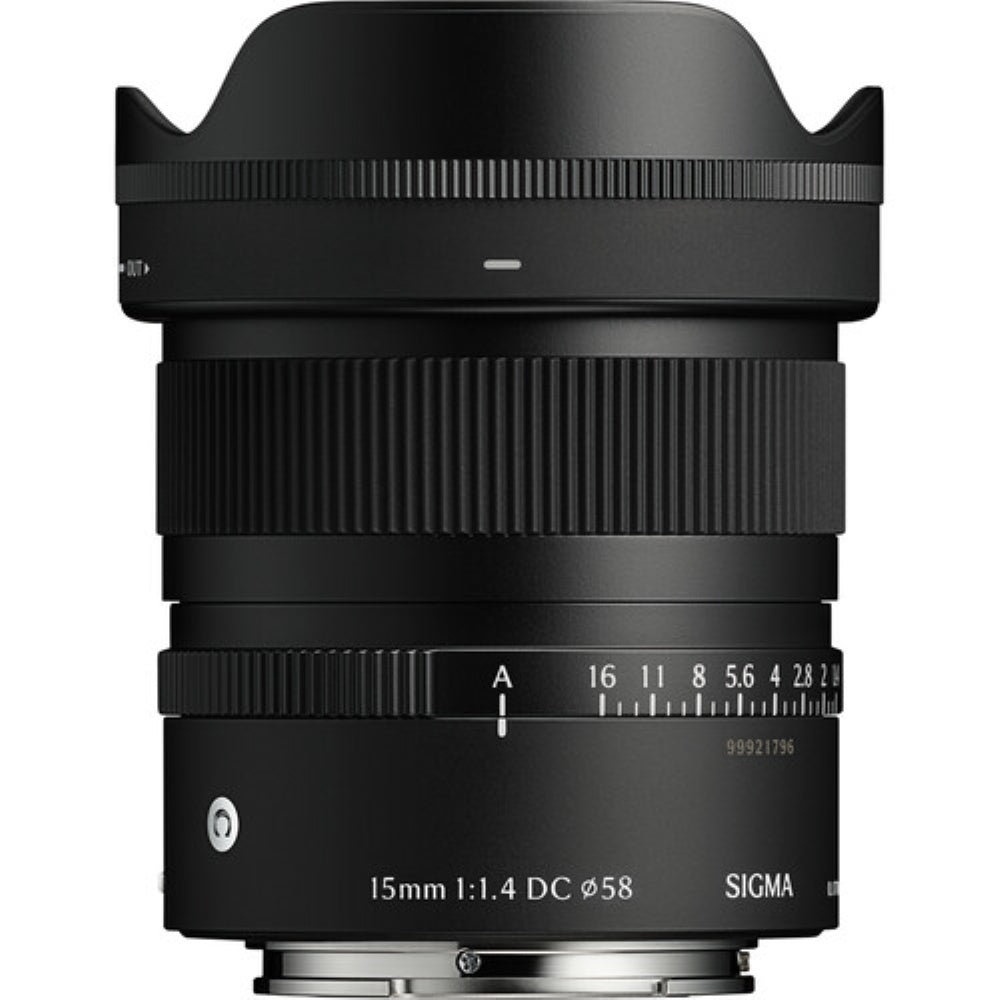 Sigma 15mm f/1.4 DC Contemporary Lens Compatible with Sony E Mount (APS-C) Bundle with 58mm UV Filter + Lens Cap Keeper + Cleaning Kit (5 Items)