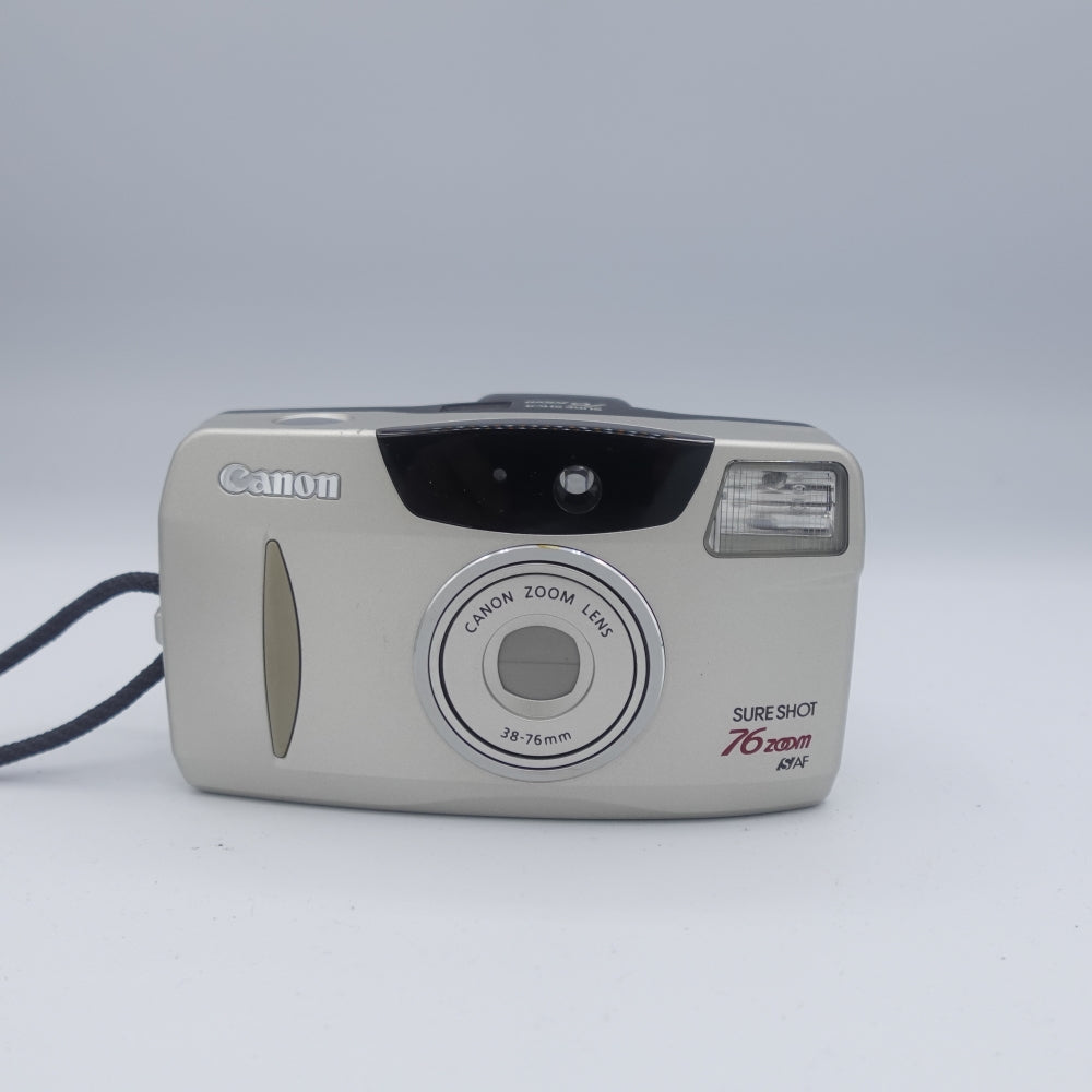 Used Canon Sure Shot 76 Zoom 35mm Point and Shoot Camera | Silver | U9