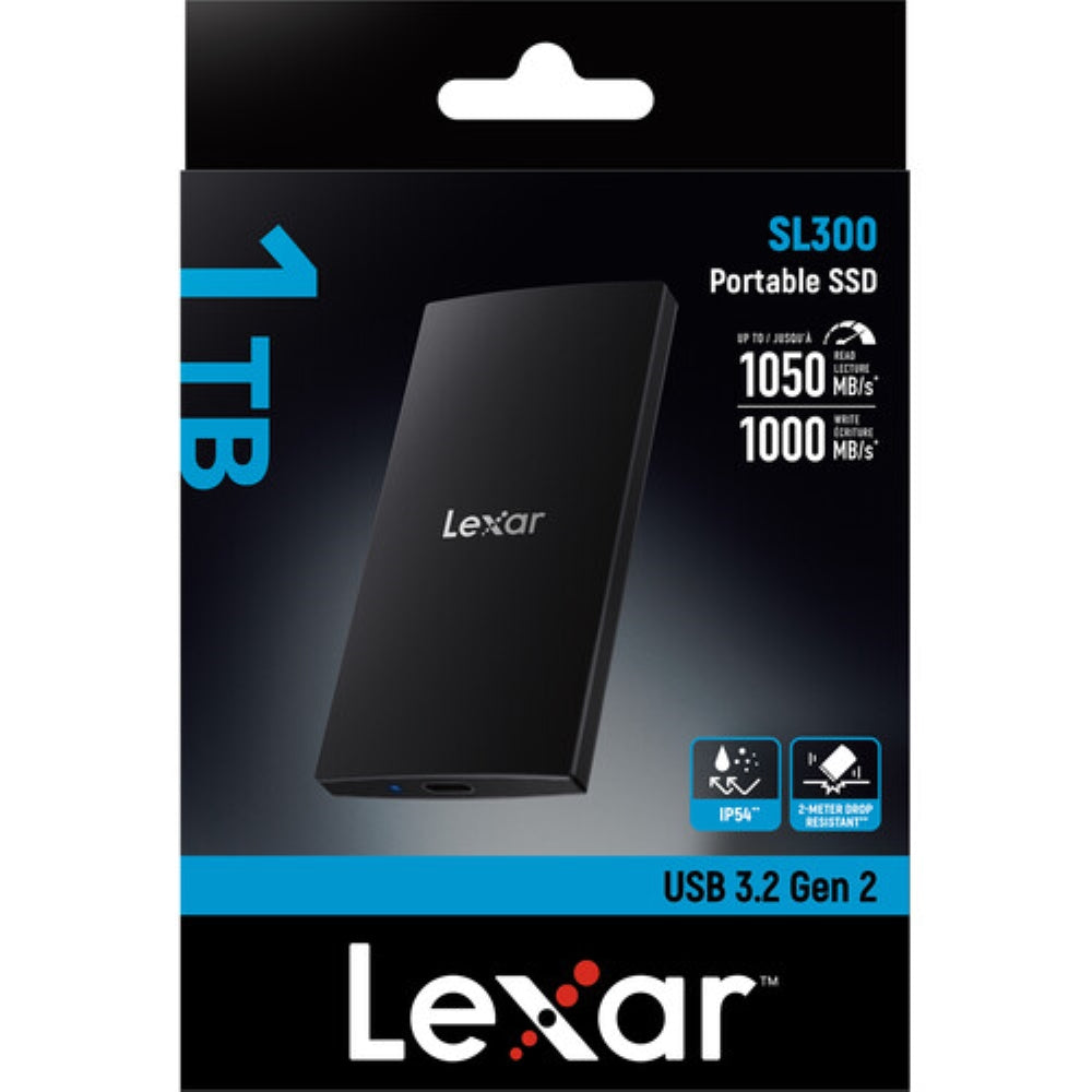 Lexar 2TB SL300 USB 3.2 Gen 2 Portable SSD