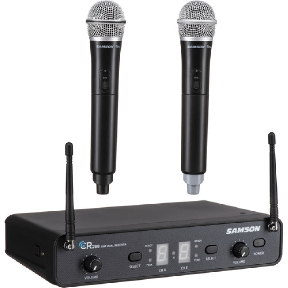 Samson Concert 288 Dual-Channel Wireless Handheld Microphone System with Q6 Capsules | Band H