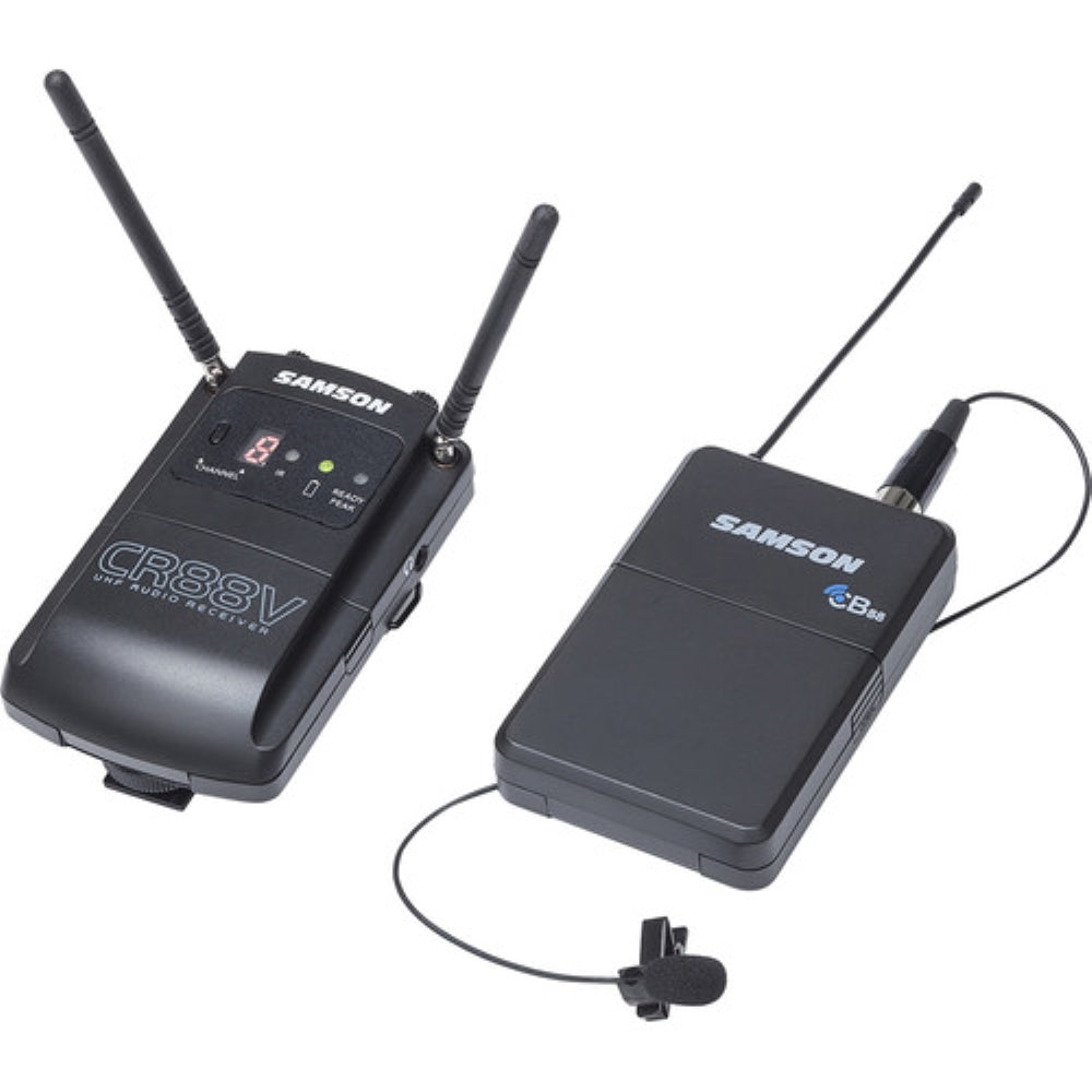 Samson Concert 88 Camera-Mount Wireless Omni Lavalier Microphone System | D: 542 to 566 MHz