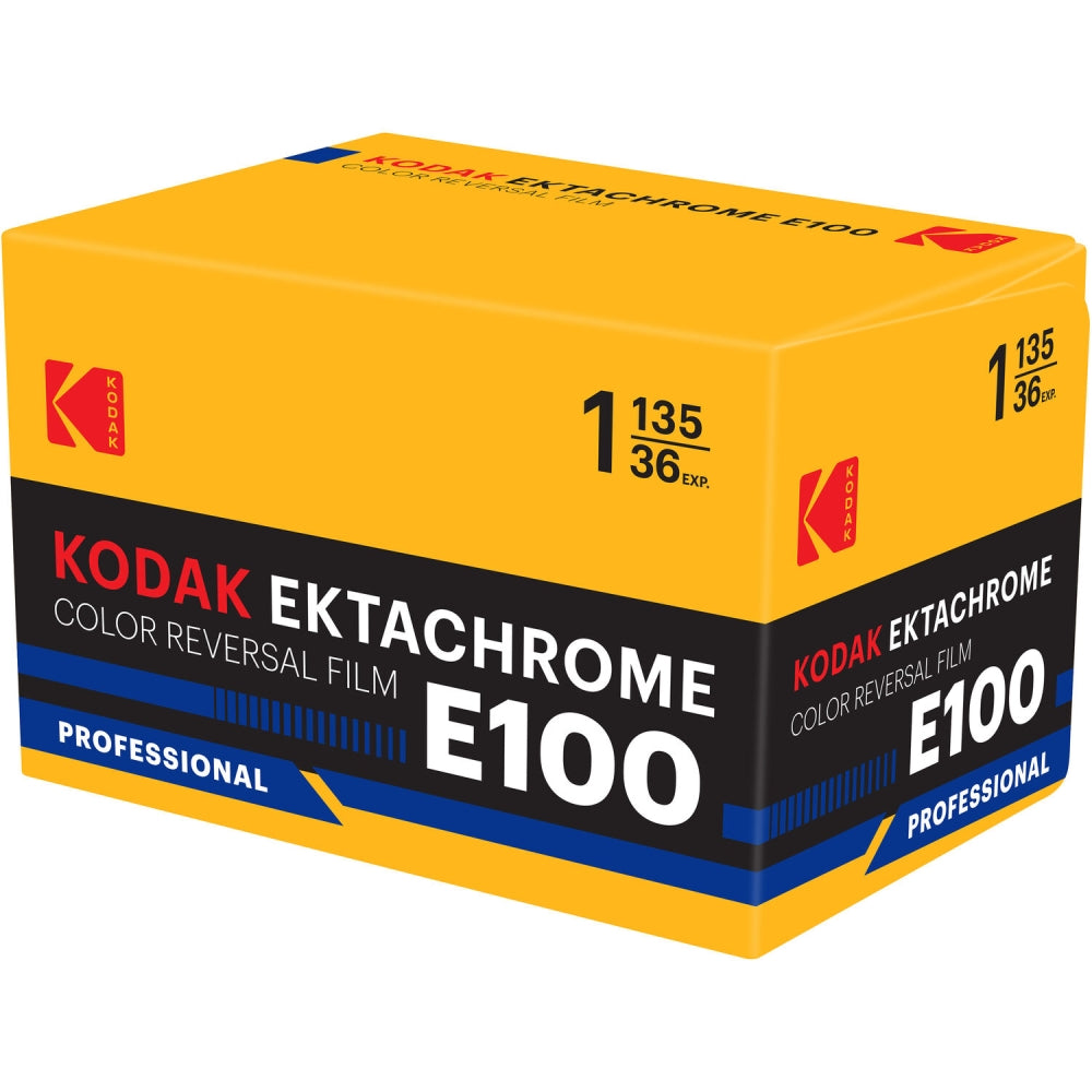 Kodak Professional Ektachrome E100 Color Transparency Film | 35mm Roll Film, 36 Exposures, Retro Packaging