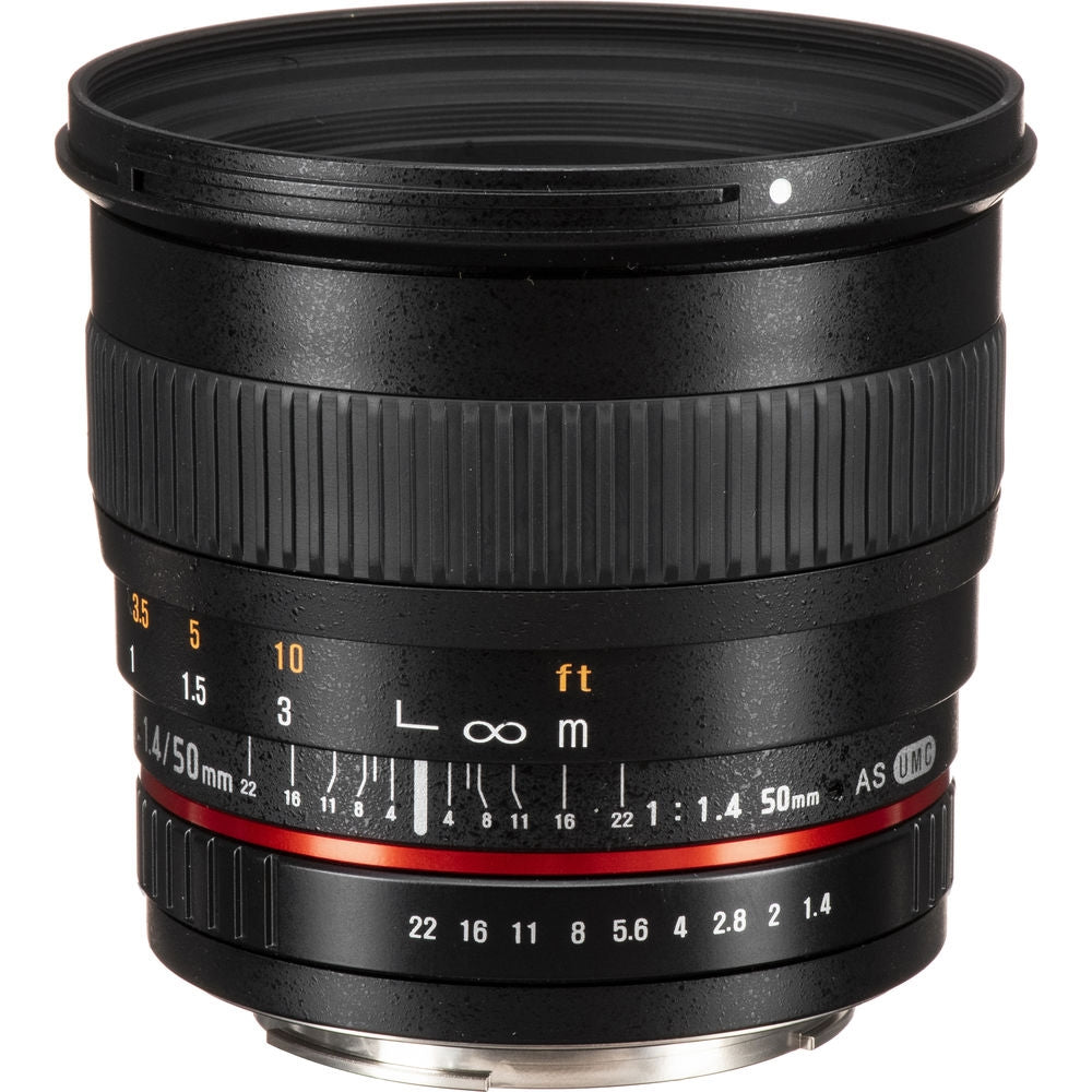 Rokinon 50mm F/1.4 UMC Lens for Canon EF Mount