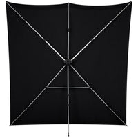 Westcott X-Drop Pro Fabric Backdrop Kit | Rich Black, 8 x 8'