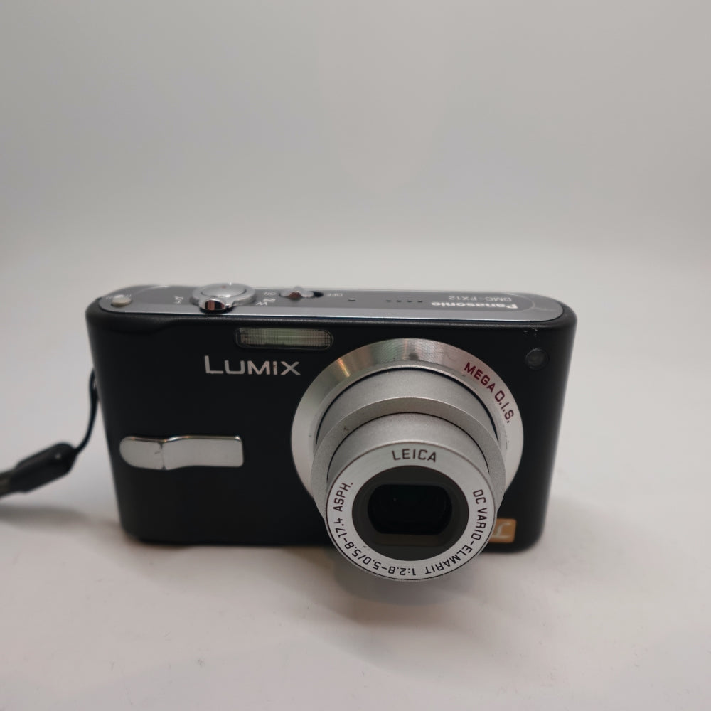 Used Panasonic Lumix DMC-FX12 Digital Point and Shoot Camera | Black | U8+