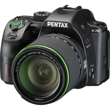 Pentax K-70 DSLR Camera with 18-135mm Lens | Black