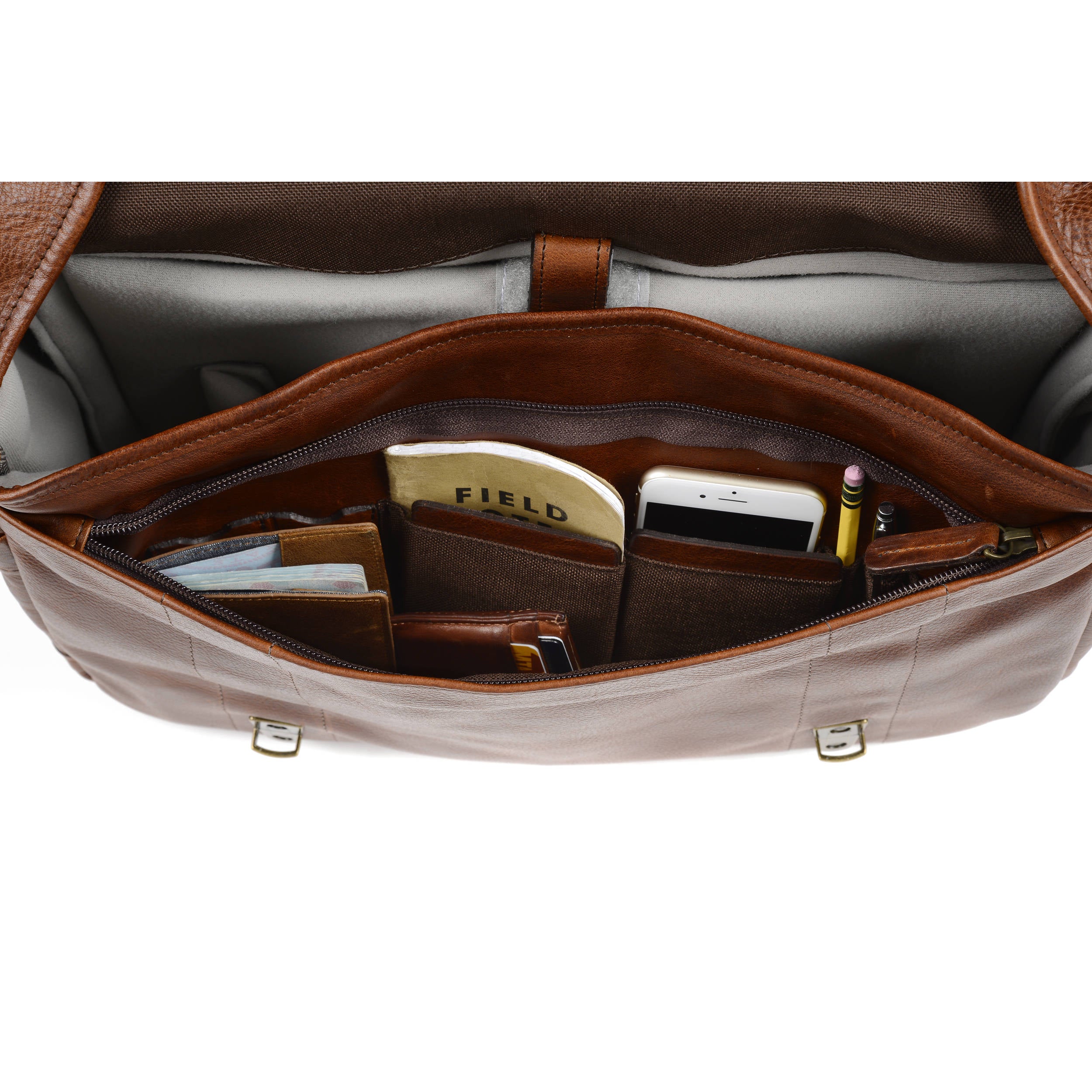 ONA The Leather Union Street Messenger Bag | Walnut