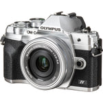 Olympus OM-D E-M10 Mark IV Mirrorless Digital Camera with 14-42mm Lens | Silver