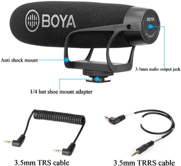 Boya BM2021 Super Cardioid Condenser Video Microphone for Smartphones and PC