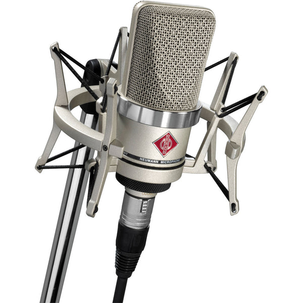 Neumann TLM 102 Studio Set Large-Diaphragm Cardioid Condenser Microphone with Shockmount | Nickel