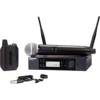 Shure GLXD14R+ Dual-Band Cardioid Wireless Presenter Rack System | Z3: 2.4, 5.8 GHz
