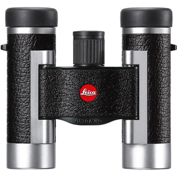 Leica 8x20 Ultravid Silverline Binoculars | Silver with Black Leather
