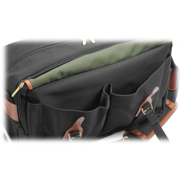 Billingham 555 Camera Bag | Black with Tan Leather Trim