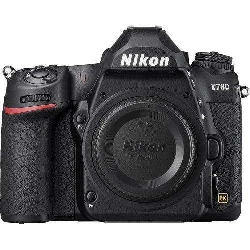 Nikon D780 DSLR Camera (Body) with 64GB Extreme SD Card, 6Pc Cleaning Kit, Microphone, Large Tripod & Video Bundle