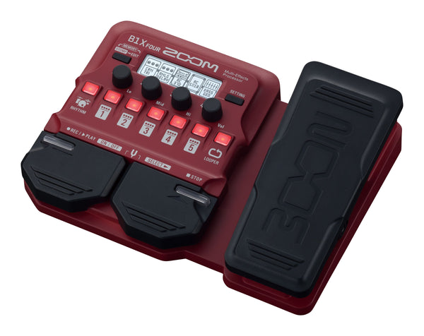 Zoom B1X FOUR Guitar Multi-Effects Processor with Expression Pedal