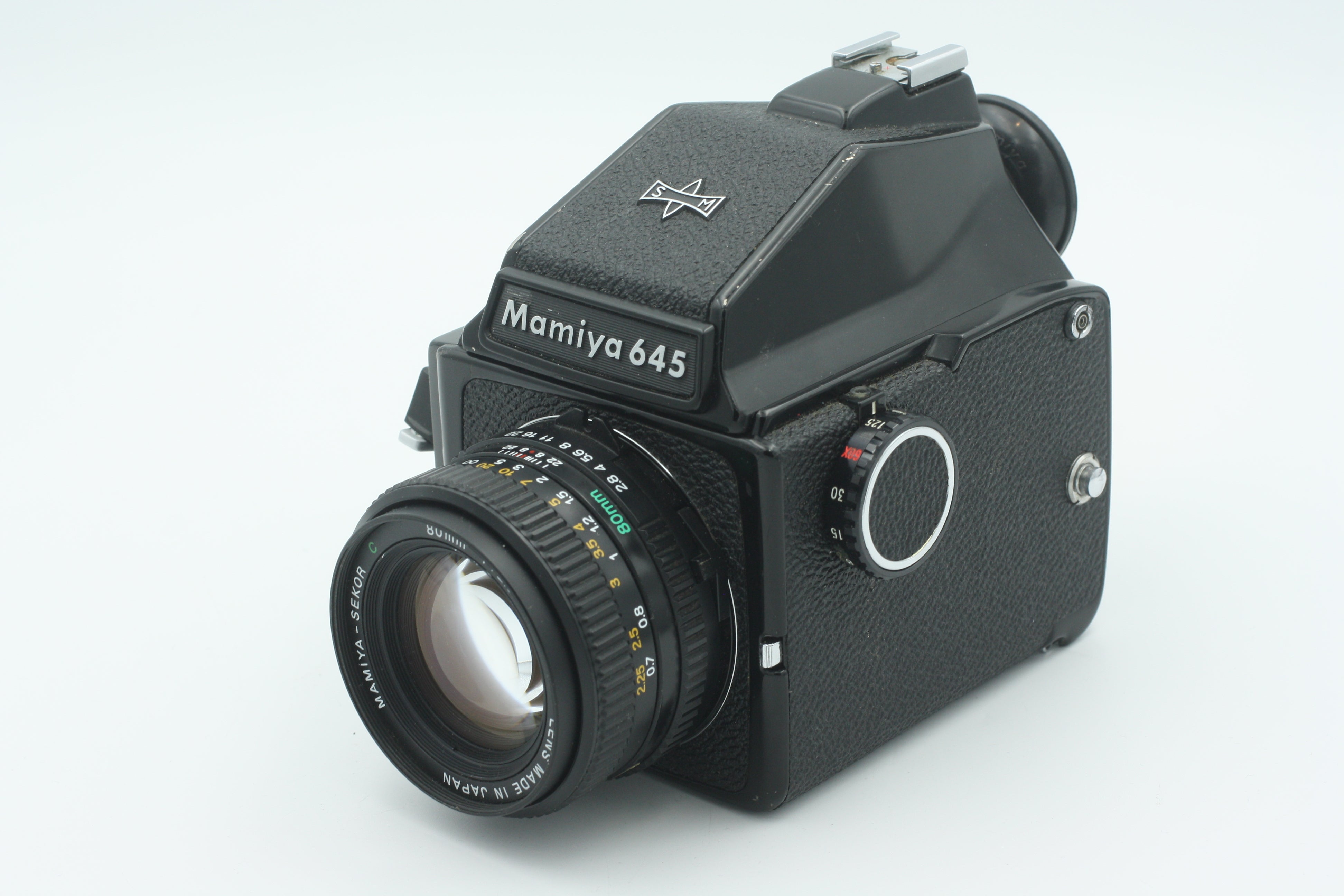 Used Mamiya M645J Kit w/ 80mm f2.8 & Prism Used Very Good