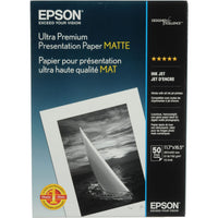 Epson Ultra Premium Presentation Paper Matte | A3 11.7 x 16.5", 50 Sheets