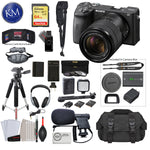 Sony Alpha a6600 Mirrorless Digital Camera with 18-135mm Lens with Video Bundle: Includes – Sandisk Extreme Card, Spare NPFZ100 Battery, Charger for NPFZ100, and more!