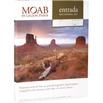 Moab Entrada Rag Natural 300 Paper | 24 x 36", 25 Sheets