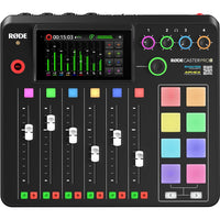 Rode RODECaster Pro II Integrated Audio Production Studio + Behringer HPM-1000 | All-Purpose Closed-Back Headphones + Strukture 20-Feet XLR Microphone Cable + SanDisk Extreme Micro-SD 64GB Bundle