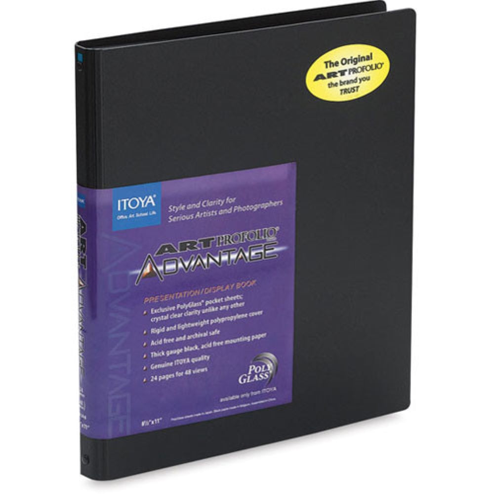 Itoya Art Profolio Advantage Presentation/Display Book | 8.25 x 11" (A4), Black