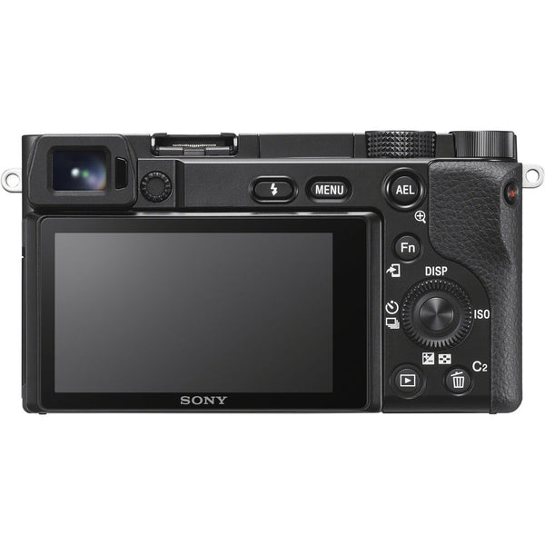 Sony Alpha a6100 Mirrorless Digital Camera | Body Only with Premium Bundle: Includes – 12 inch Tripod, Flash, Lens Filters, and Corel Software