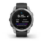 Garmin fenix 7 GPS Watch | Silver with Graphite Band