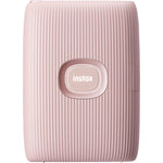 FUJIFILM INSTAX MINI LINK 2 Smartphone Printer | Soft Pink + FUJIFILM INSTAX Mini Instant Film (60 Exposures) |3 Pack + Keep Accessories CO. - Hard Drive Case + K&M Camera Microfiber Cleaning Cloth Bundle