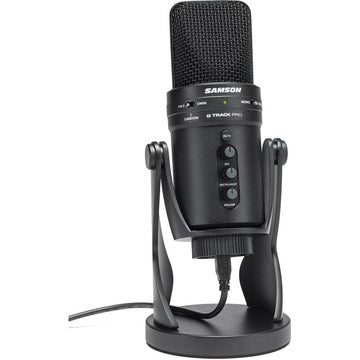 Samson G-Track Pro USB Microphone with Built-In Audio Interface | Black